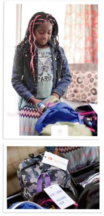 Amaya packing her bags