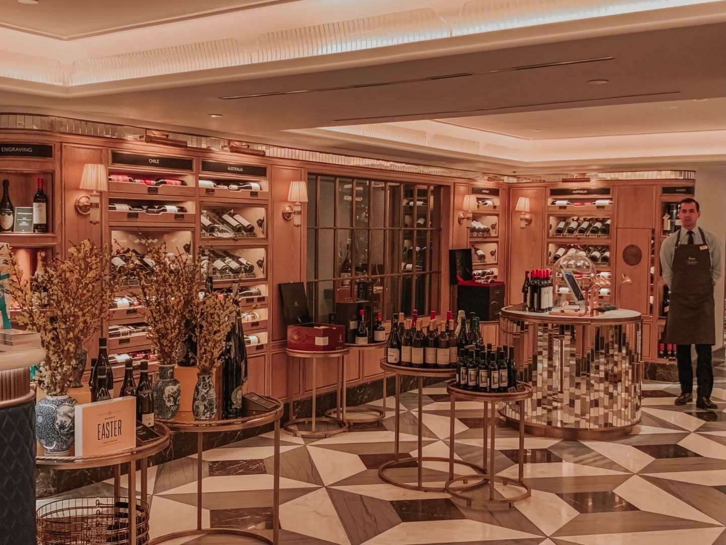 LAVISH FINE WINE AND SPIRITS ROOMS AT HARRODS