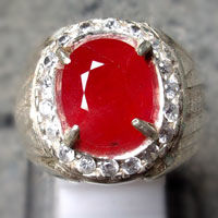 Batu Akik Merah Delima