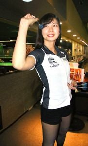 ２４日に開幕するプロツアーに向け、練習に励む田渕亜季