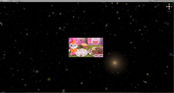 360°ではなく、ピンポイントに画像を投影する